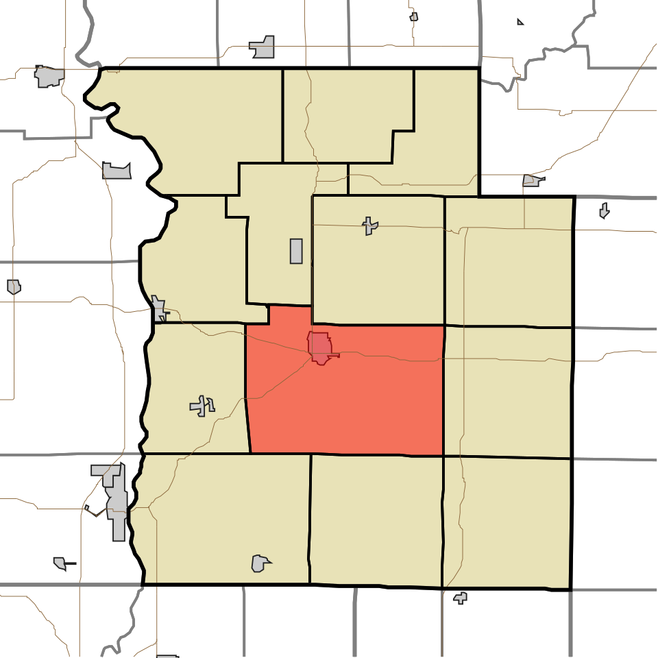 Locator map of Adams