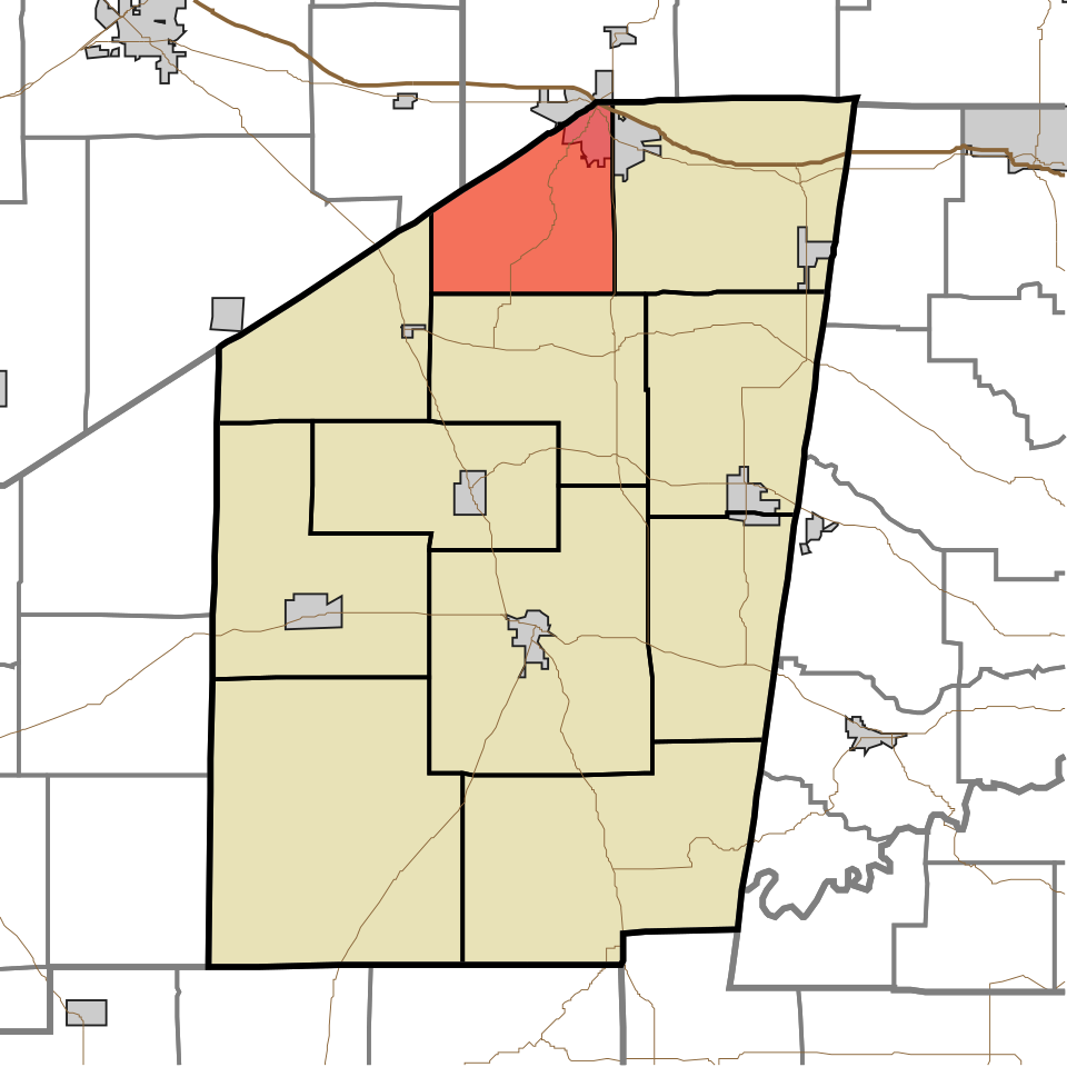 Locator map of Laughery