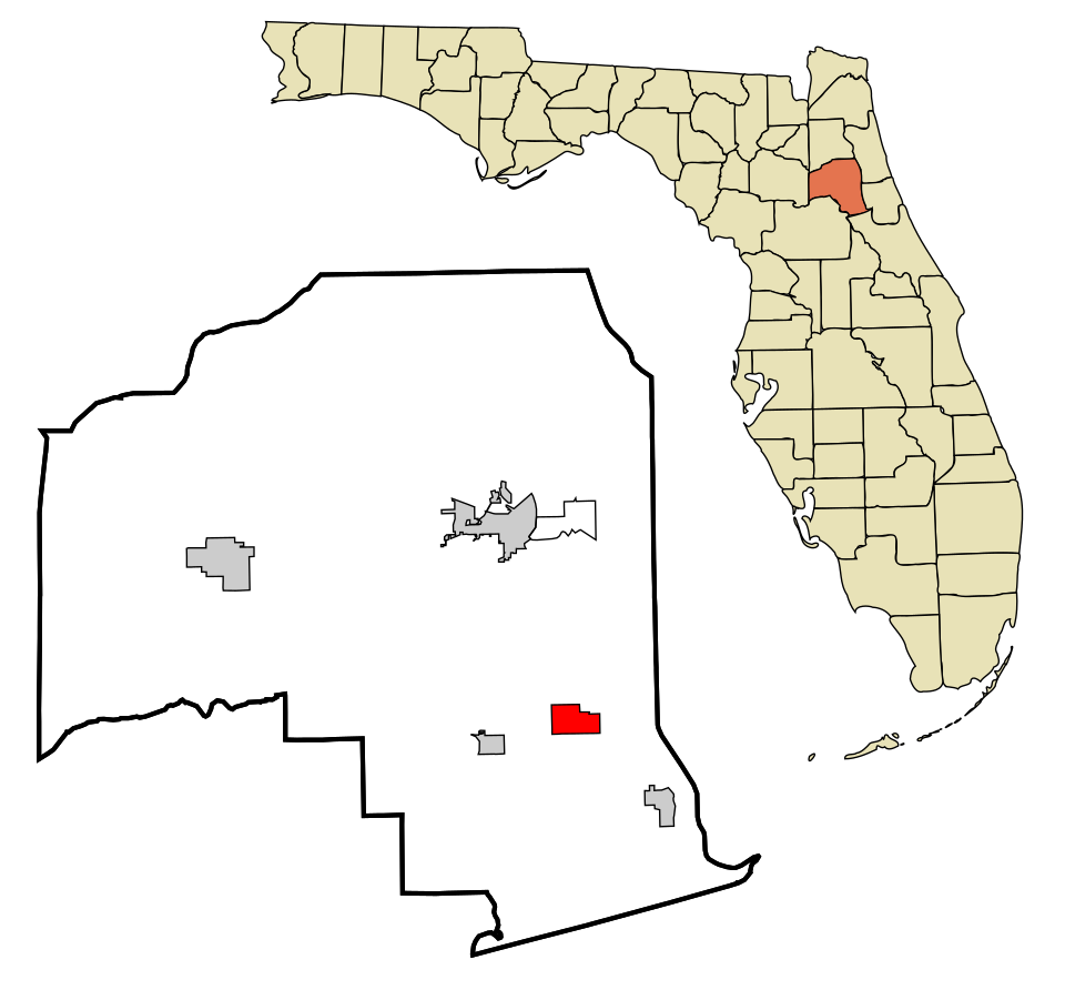 Locator map of Pomona Park