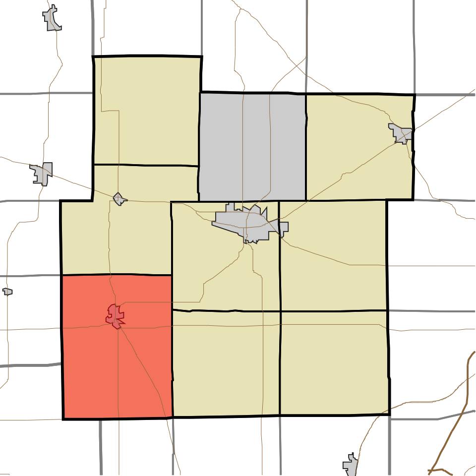 Locator map of Cleveland