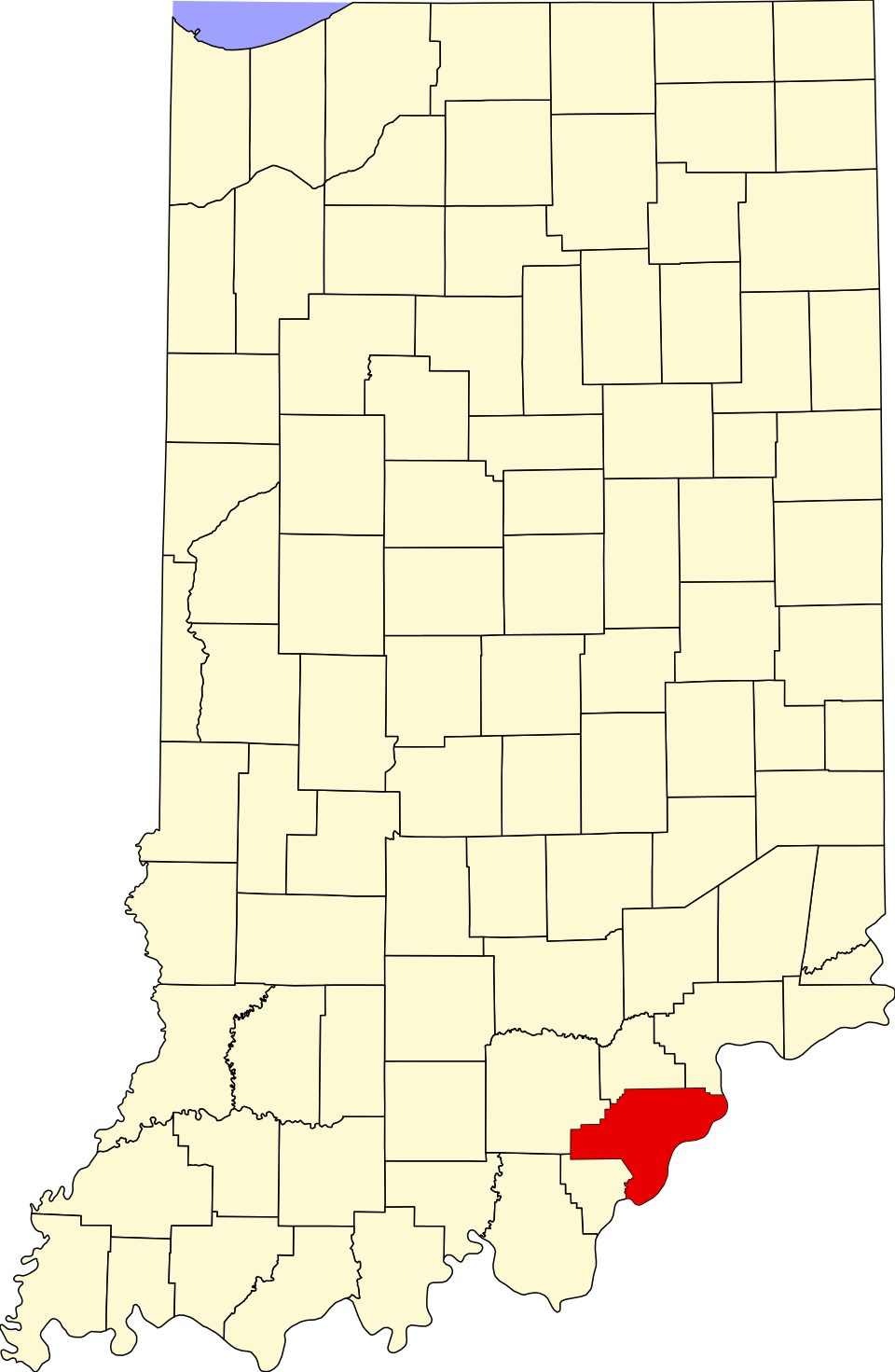 Locator map of Oregon