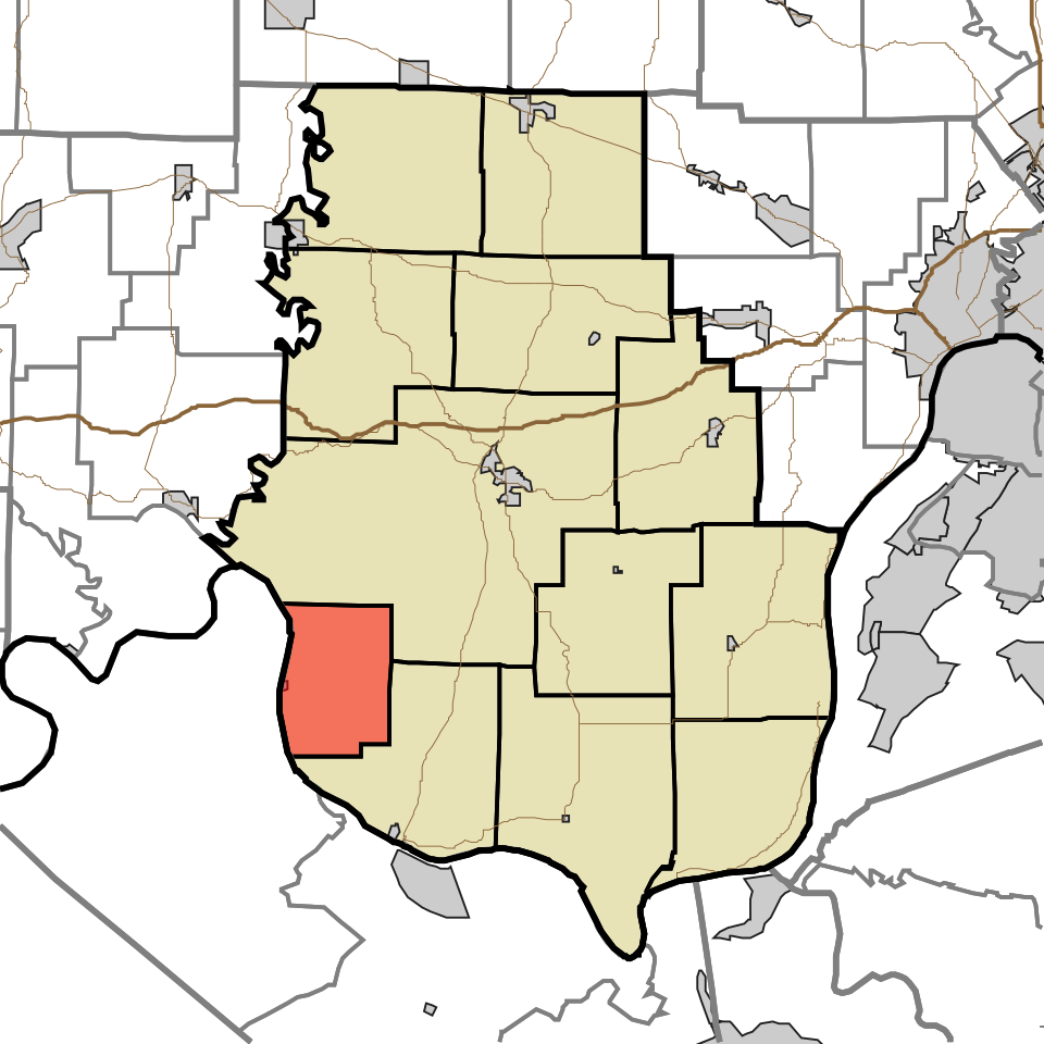 Locator map of Washington
