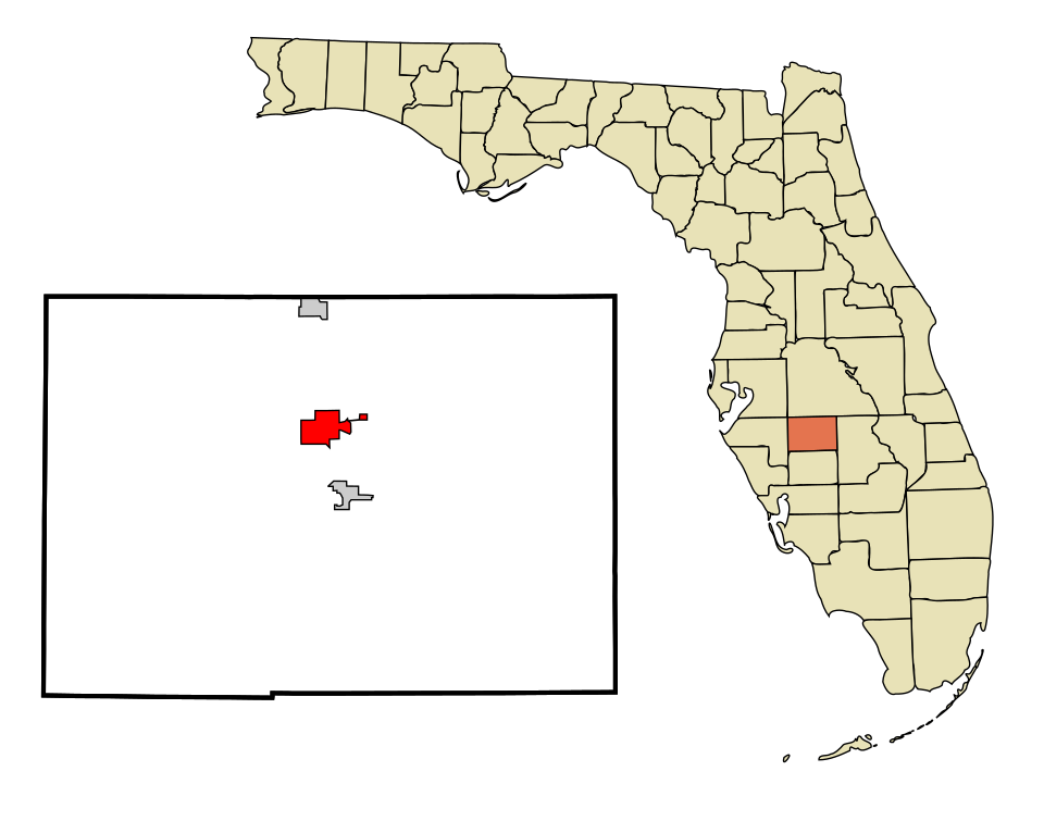 Locator map of Wauchula