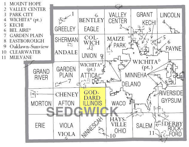 Locator map of Illinois