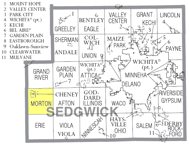 Locator map of Morton