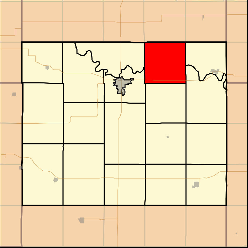 Locator map of Lawrence