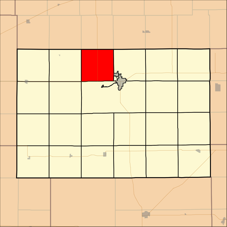 Locator map of Hoosier