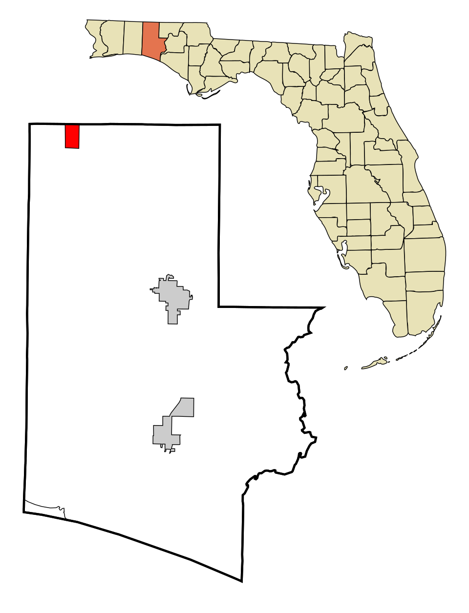 Locator map of Paxton