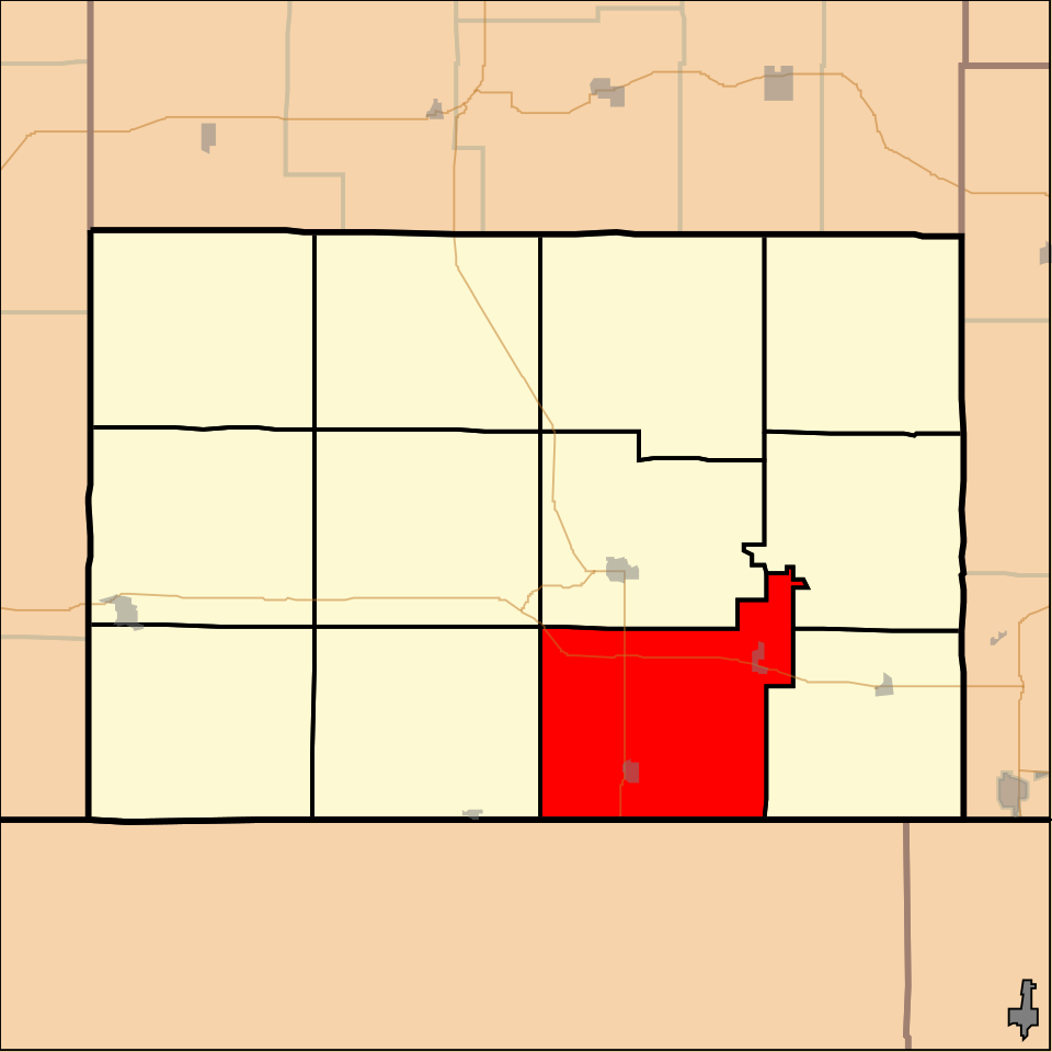 Locator map of Belleville