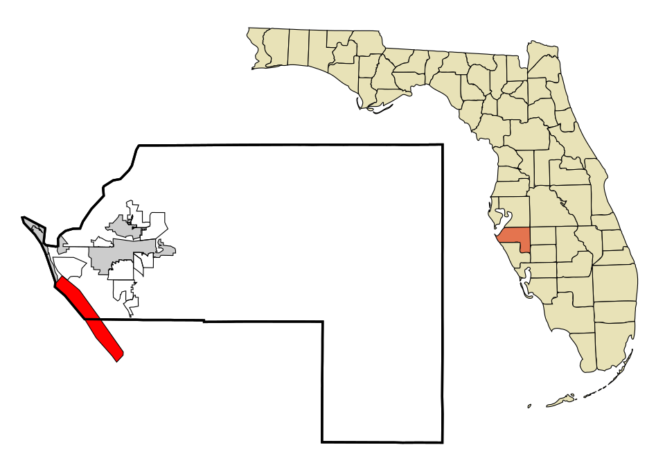 Locator map of Longboat Key