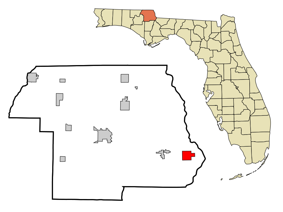 Locator map of Sneads
