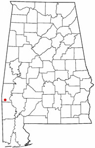 Locator map of Silas