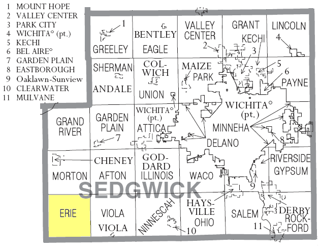 Locator map of Erie