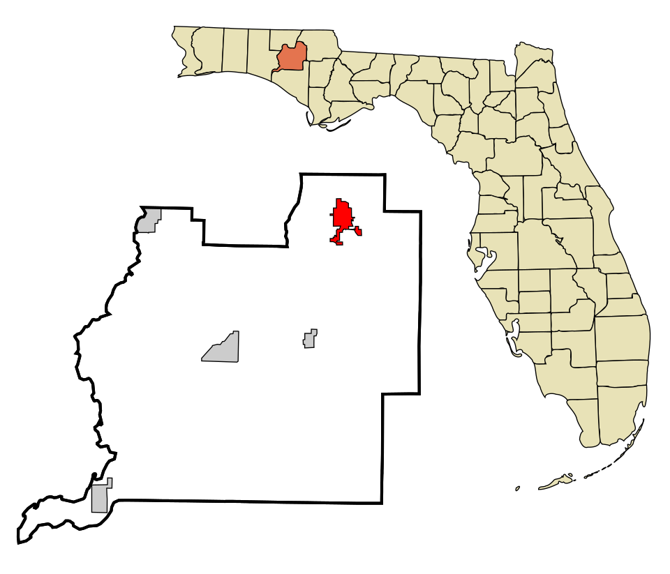 Locator map of Chipley