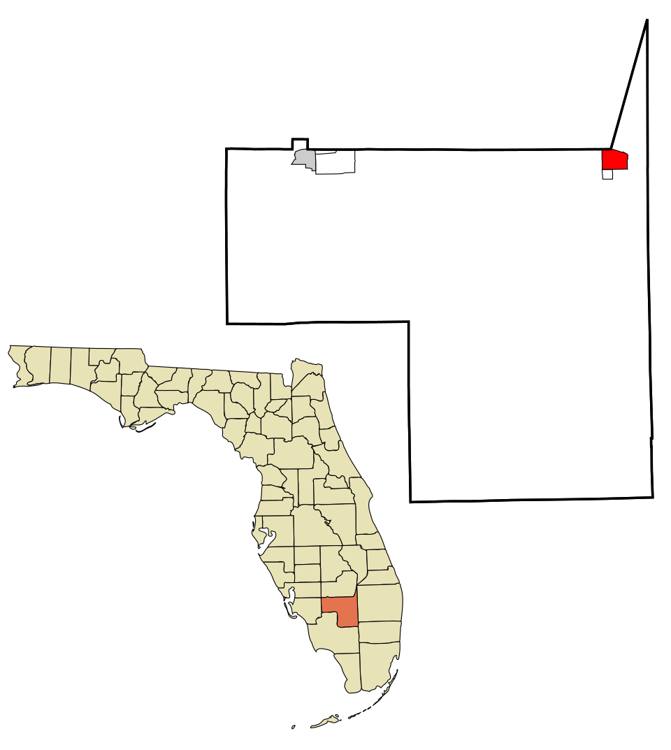 Map of Clewiston