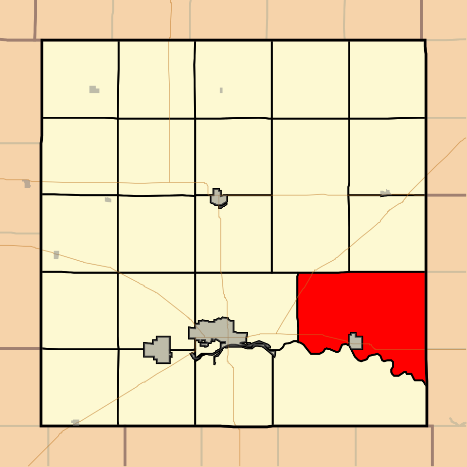 Locator map of Lakin