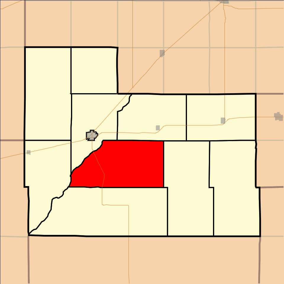Locator map of North Brown