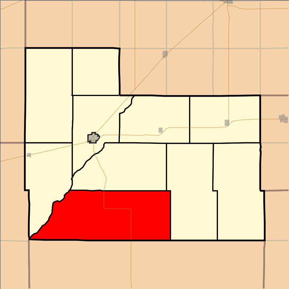 Locator map of South Brown