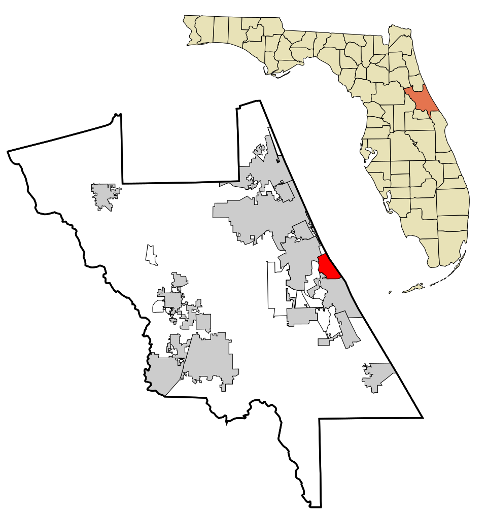 Locator map of Ponce Inlet