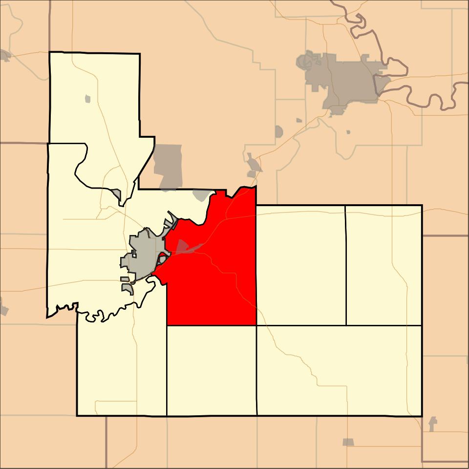 Locator map of Jefferson