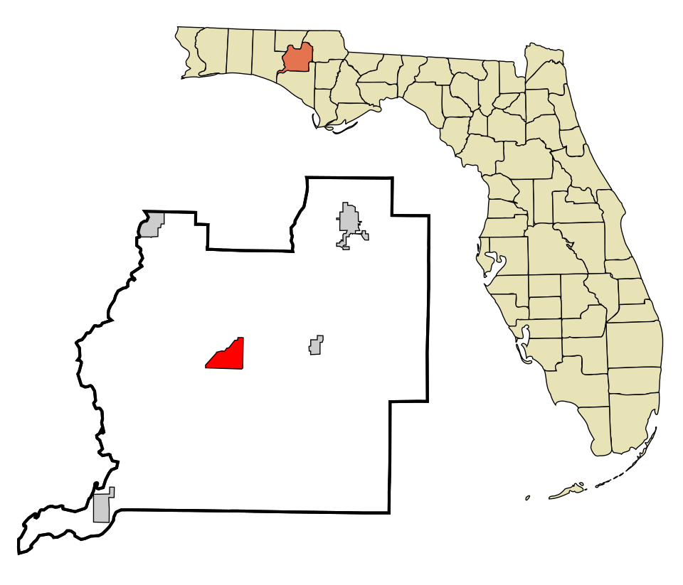 Locator map of Vernon