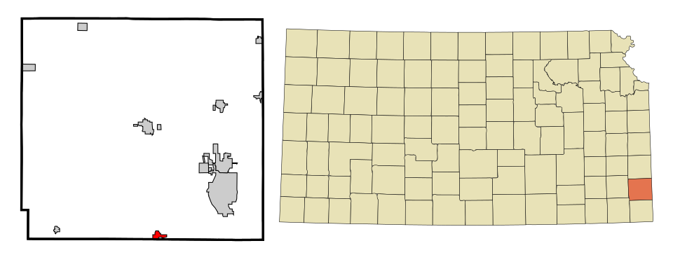 Locator map of Cherokee