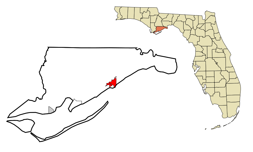 Locator map of Carrabelle