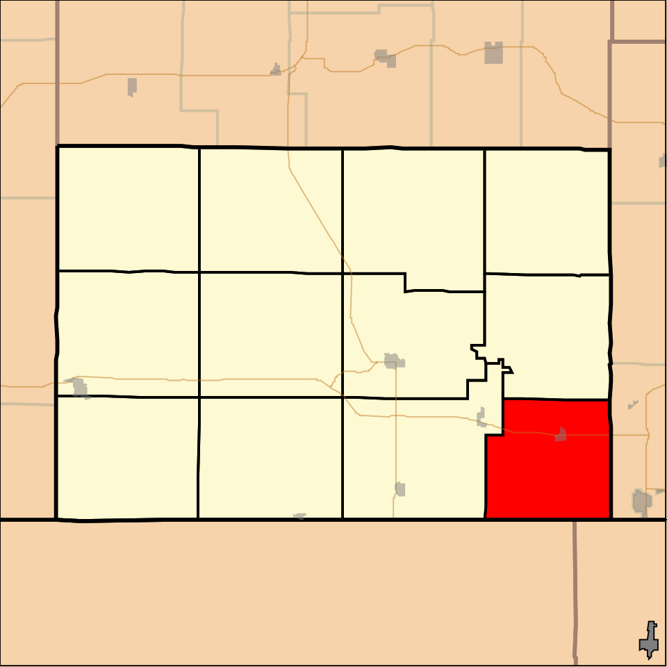 Locator map of Little Caney