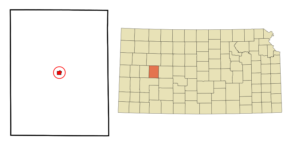 Locator map of Dighton