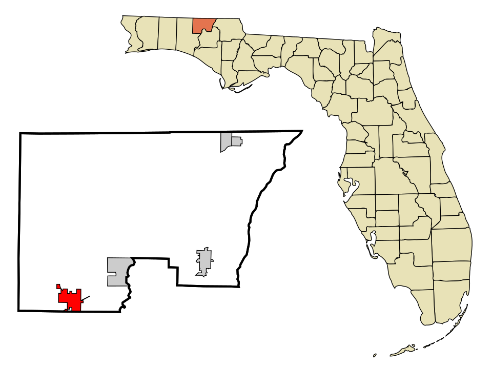 Locator map of Ponce de Leon