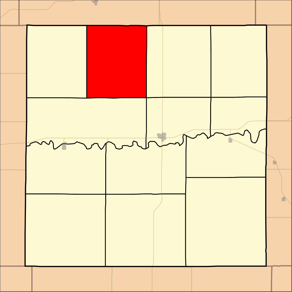Locator map of Indiana