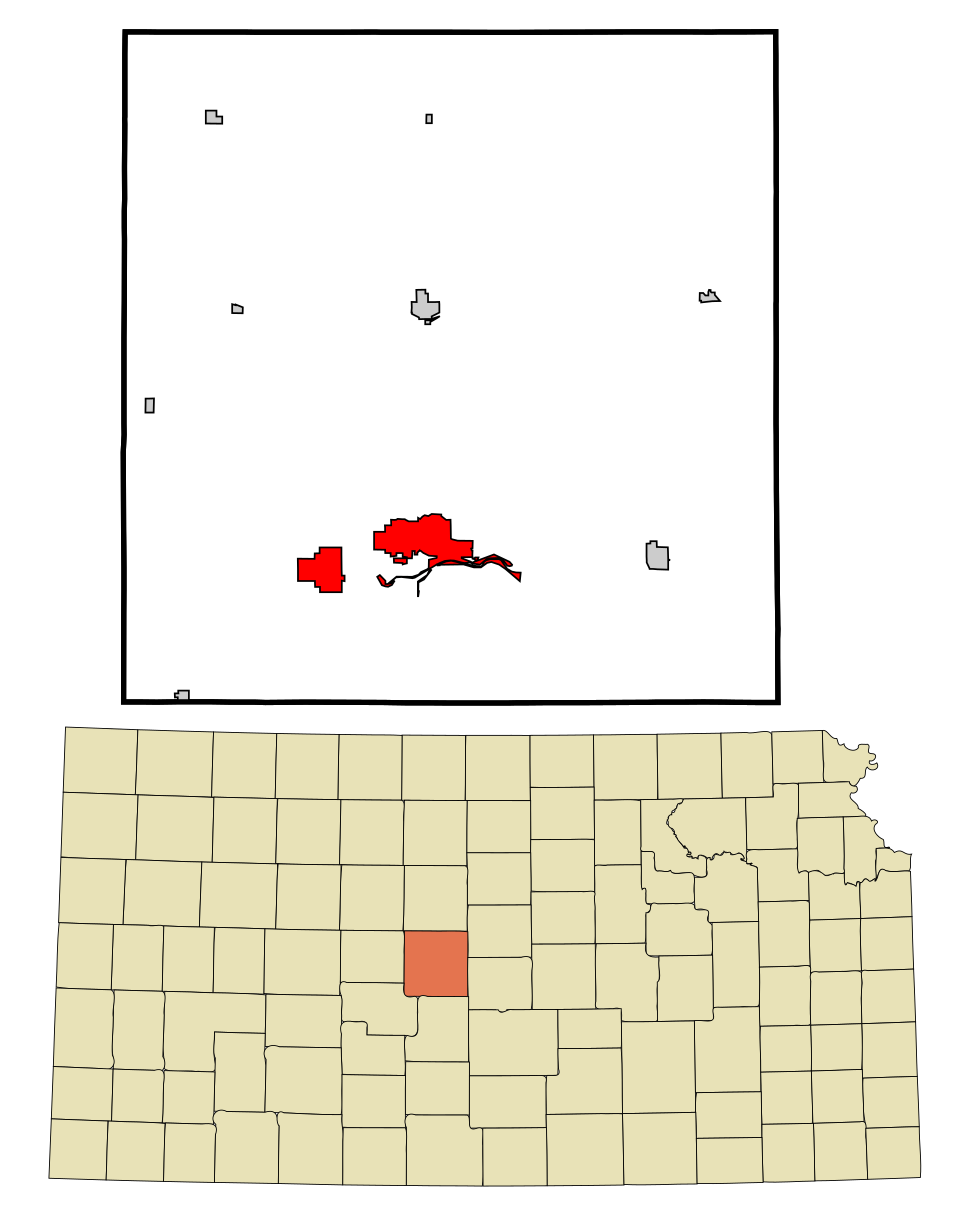 Locator map of Great Bend