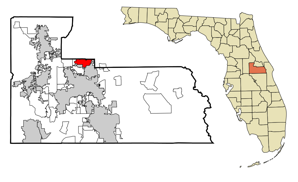 Locator map of Maitland