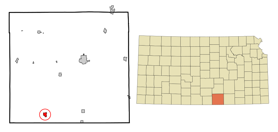 Locator map of Caldwell