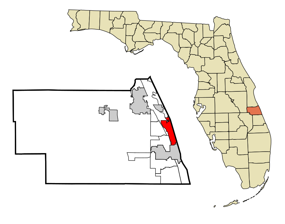 Locator map of Indian River Shores