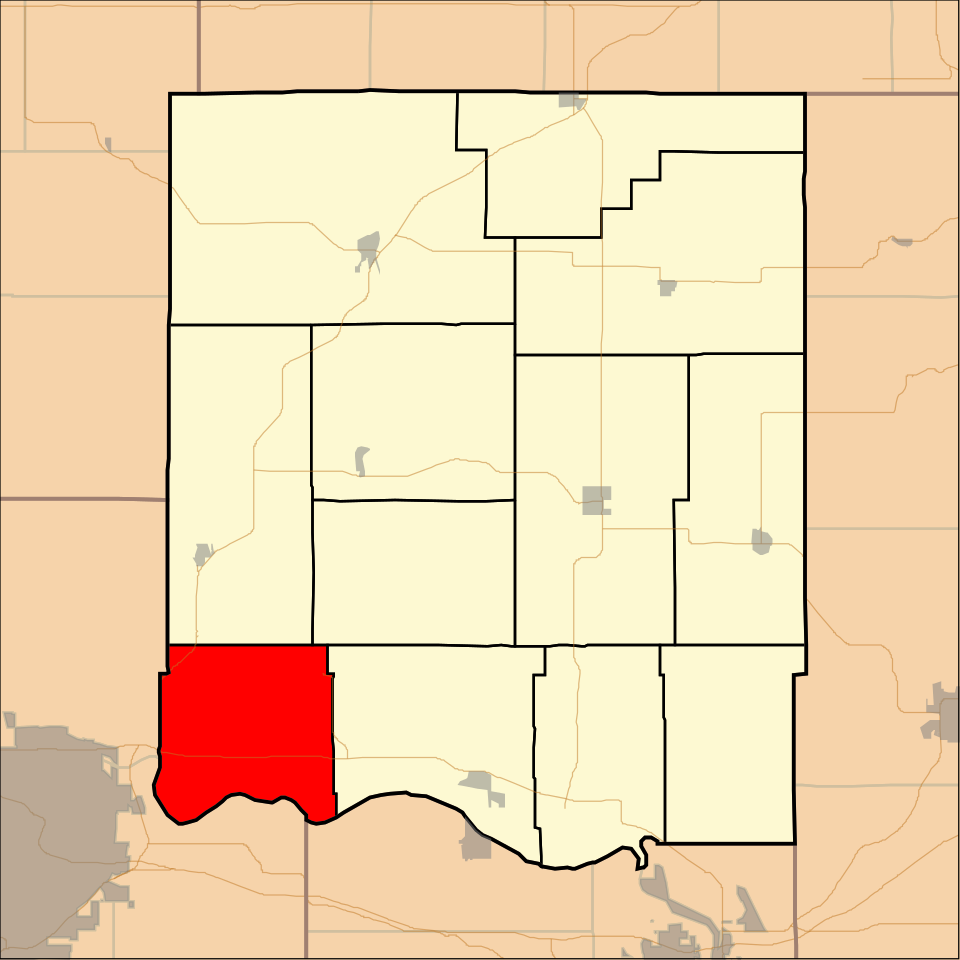 Locator map of Kaw