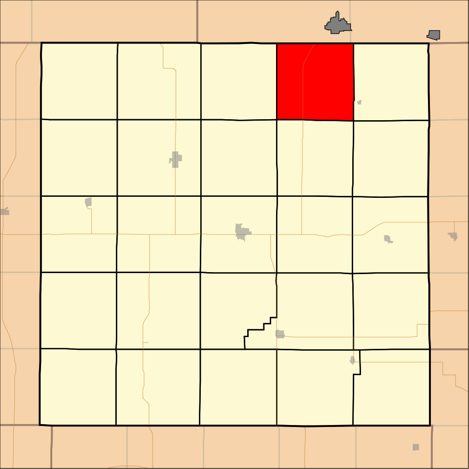 Locator map of Montana