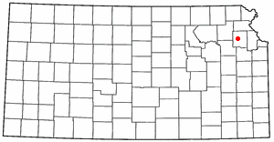 Locator map of Ozawkie