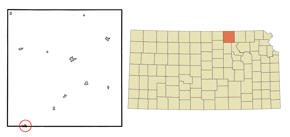 Locator map of Clifton