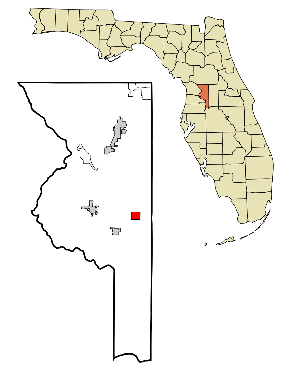 Locator map of Center Hill