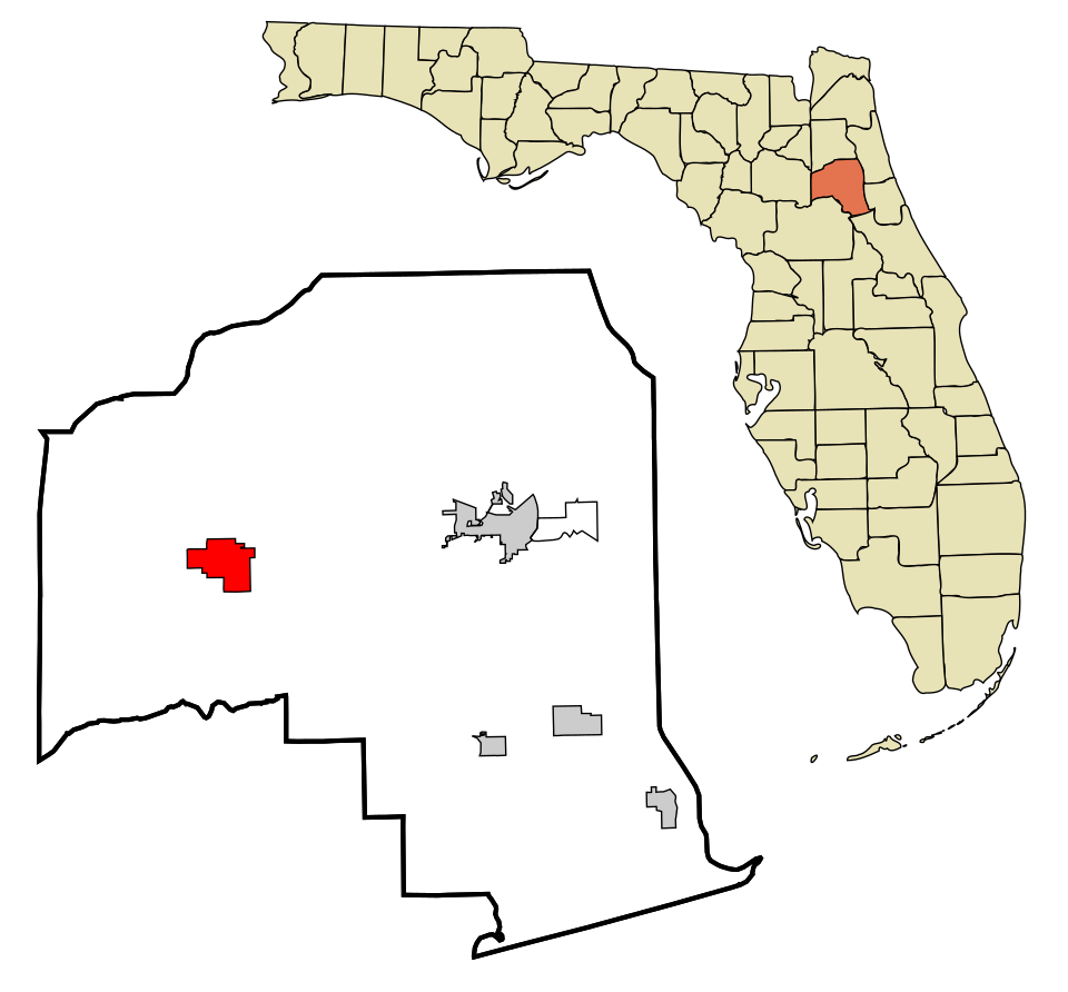 Locator map of Interlachen
