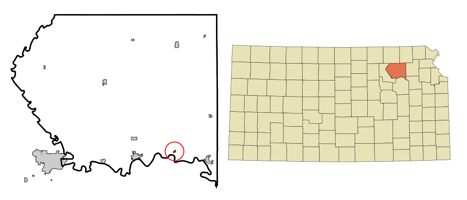 Locator map of Belvue