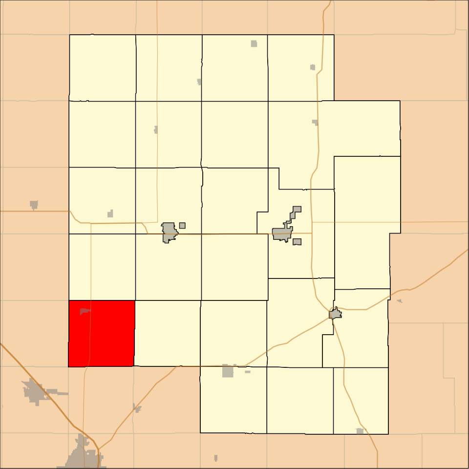 Locator map of West Branch