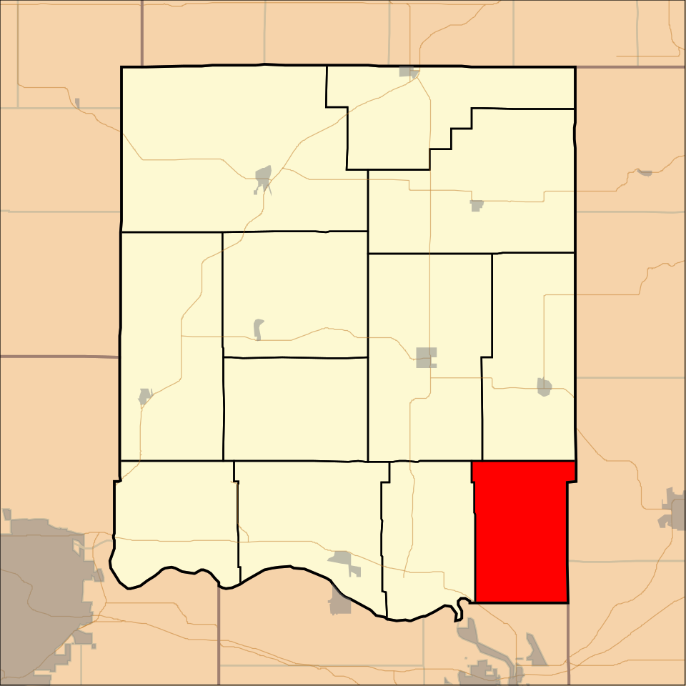 Locator map of Sarcoxie