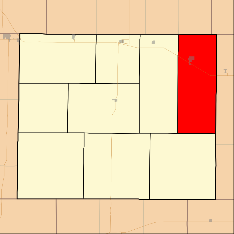 Locator map of Baker