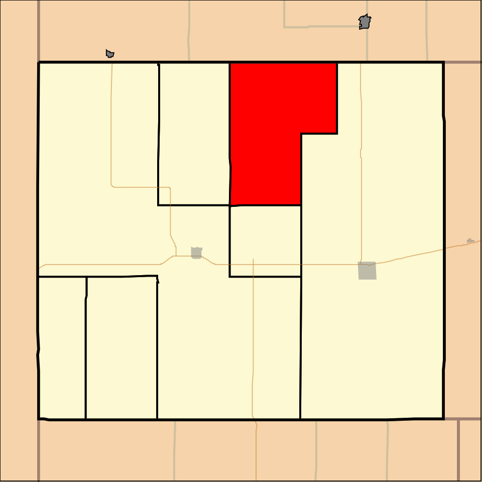 Locator map of Calhoun