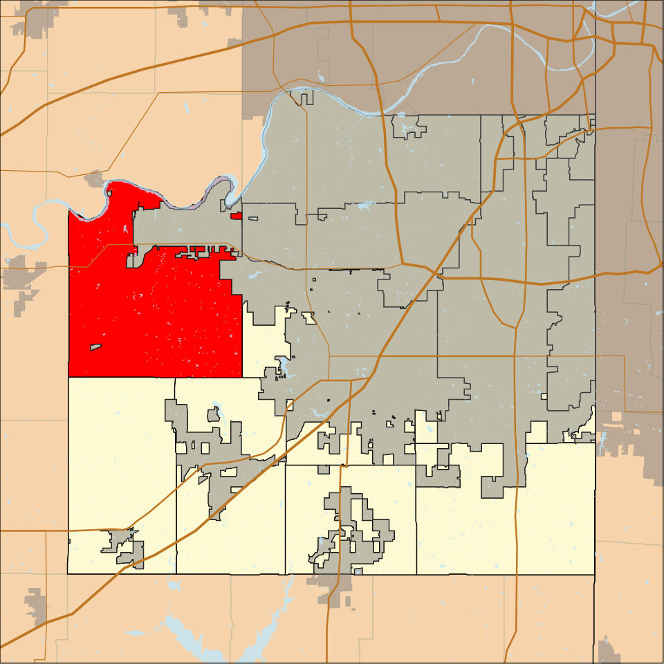 Locator map of Lexington
