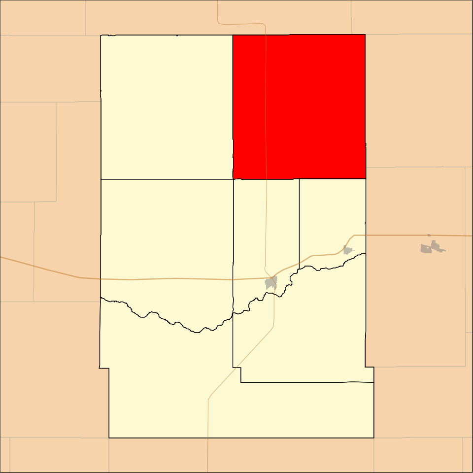 Locator map of East Hibbard