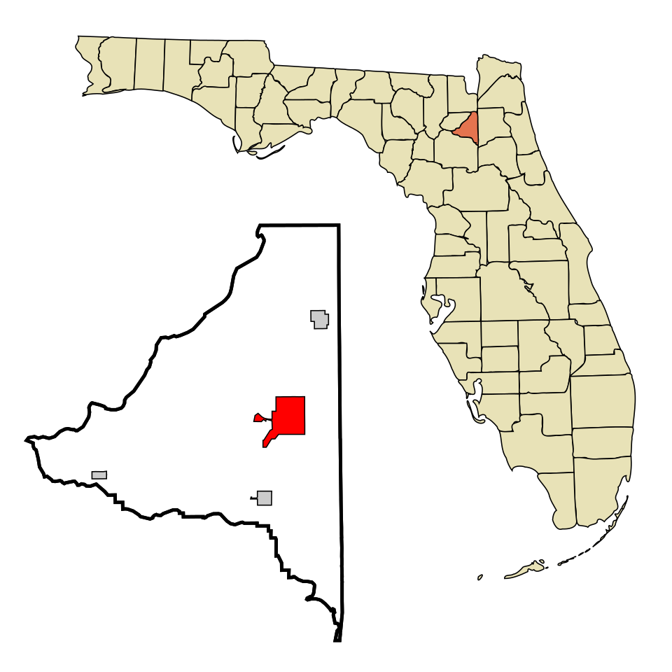 Locator map of Starke