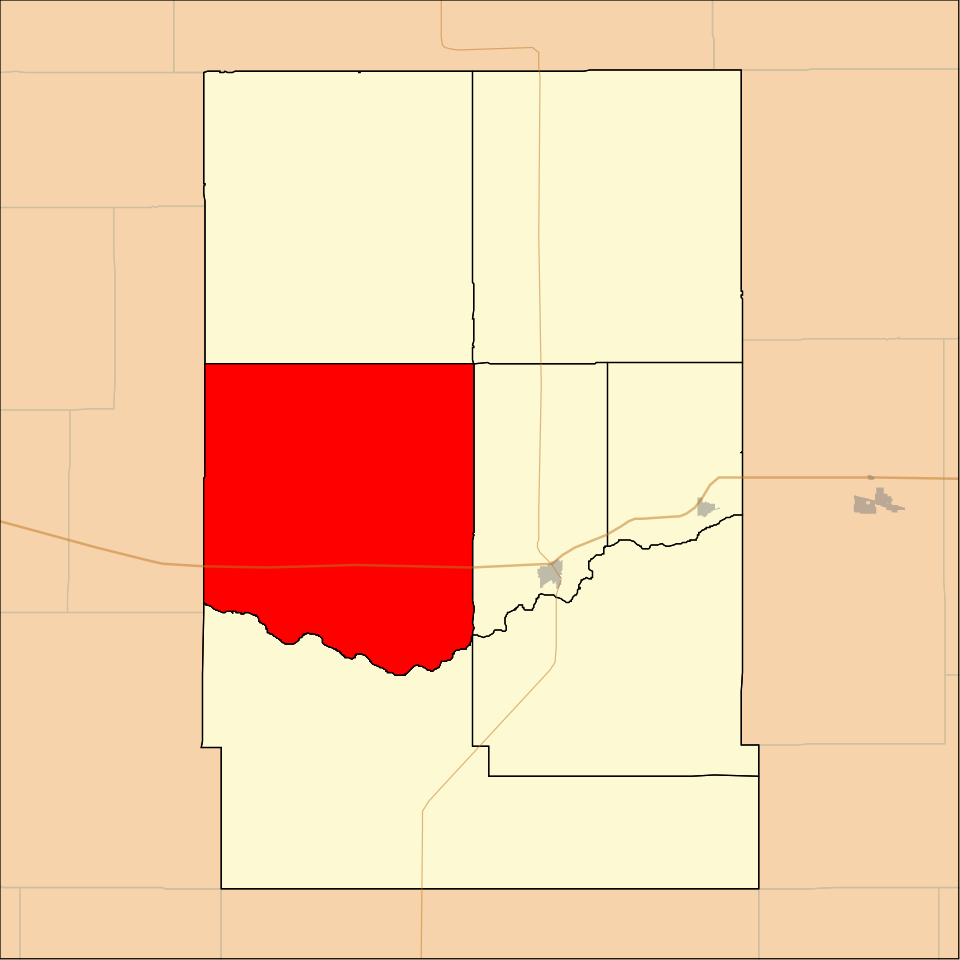 Locator map of Hartland